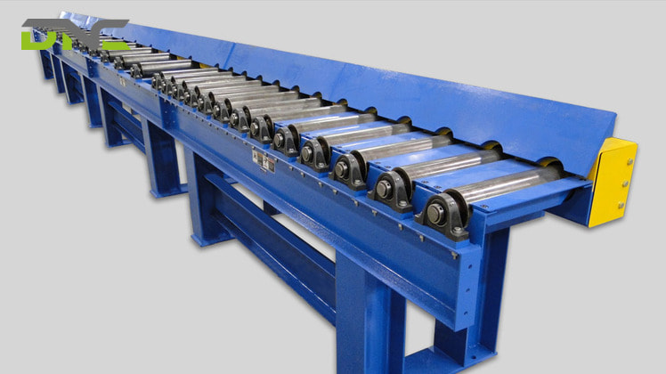 Chain driven conveyor rollers