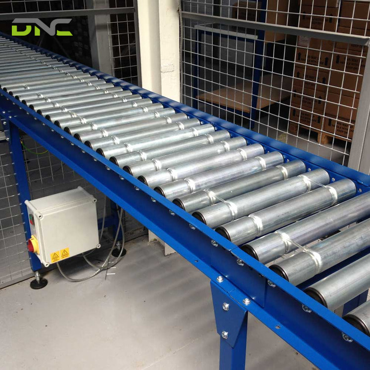 Line shaft conveyor rollers