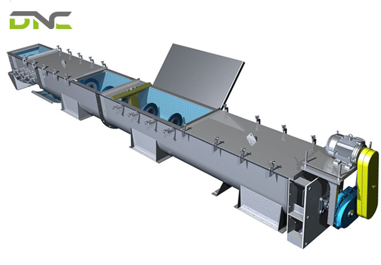 Horizontal screw conveyors