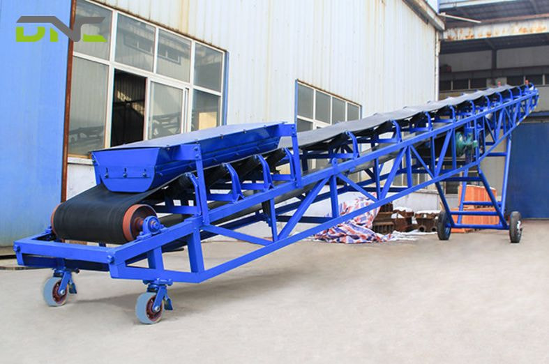 How is a portable conveyor constructed?